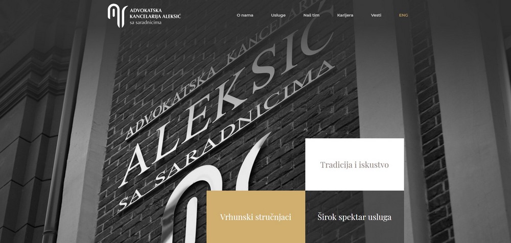 Aleksić & Associates has a New Website